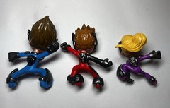 Ninja kidz Clubz Kids Action Figure Lot Of 3 cyber