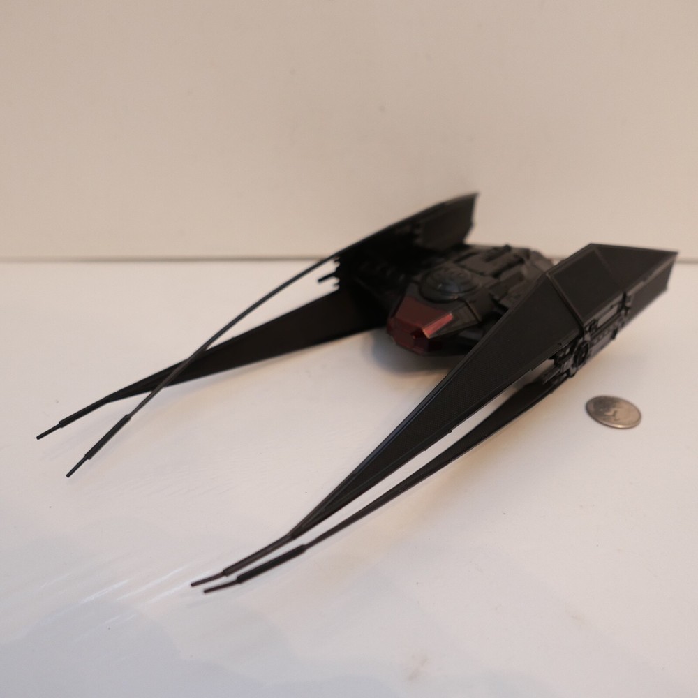 Disney store Kylo Ren’s TIE Fighter Ship Star Wars: The Last Jedi 11” w/ Trooper