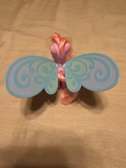 Hasbro My Little Pony Fluttershy Figure Blue Glitter Wings Pink Hair
