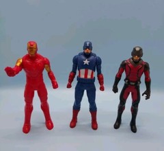 MARVEL CHARACTERS • Iron Man Captain America Ant Man Lot Of 3 Action Figures 6″