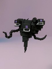 Articulated Wither Storm, Flexi Fidget Toy, 3D Printed-16.4 cm