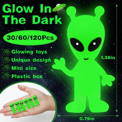 30 Pcs Mini Alien Figures Glow in the Dark, Small Luminous Little Tiny Alien …