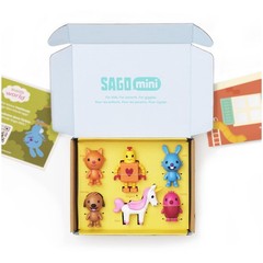 Figurine Pack with 6Toy Figures and Folding Playhouse Kids Toys for Boys & Girls