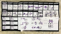 TRANSFORMERS G1 DECEPTICON CONSTRUCTICONS DEVASTATOR GIFTSET BOX, FOAM, & MANUAL