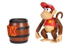 World of Nintendo Diddy Kong w/ Barrel Donkey Kong 4″ Action Figure Jakks Toy