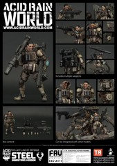 ACID RAIN 1/18: FAV-A113-117 BUCKS Team Bob Jack King Steel Argus *US Seller*