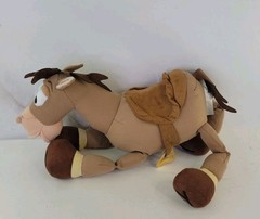 Disney Store Toy Story Woody’s Poseable Galloping Horse Bullseye 12″ .