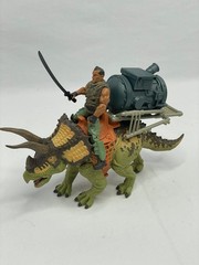 Dino Commander Triceratops Beast Taming Squad Dino and Wrangler Figure Playset