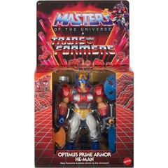 Masters of the Universe Origins x Transformers Optimus Prime Armor He-Man Action
