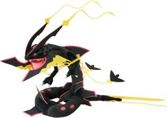 Takara Tomy Pokemon Shiny Black Mega Rayquaza 16-Inch Stuffed Plush Authentic