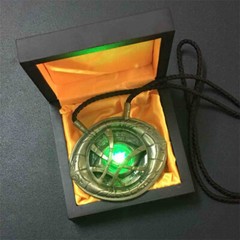 Movie Doctor Strange Eye of Agamotto 1:1 Metal Shine Pendant Action Figure Gift