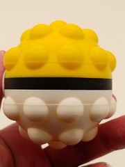 Pokemon Nintendo Knobby Silicone Yellow Pokeball Stress Ball, Fidget Ball