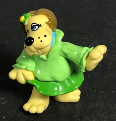 POUND PUPPIES Lot of 3 PVC Miniatures VIOLET Bright Eyes BARKERVILLE 1986 Tonka