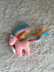 1984 REMCO RAINBOW PRETTY PETS CLYDE HORSE MY LITTLE PONY PINK Vintage