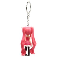 SAKURA MIKU Vocaloid 3 in. Keychain Action Figure (Hatsune Anime Vinyl Figurine)