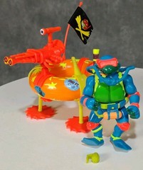 Vintage TMNT Scuba Divin’ Raph Tube Grenades Teenage Mutant Ninja Turtles EUC