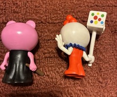 PIGGY Minifigure Figures Mini Toon Phat Mojo PVC Set of 4 Plus 2 Mini FNAF Figs