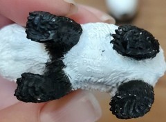 Eric Carle EC PVC 3” Panda Bear Figure Cake Topper, 6 Safari LTD Pandas Lot