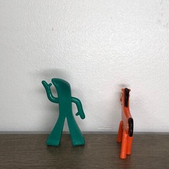 Vintage Gumby And Pokey Figures Original Bendable Gumbitty Jesco Hong Kong 1980s