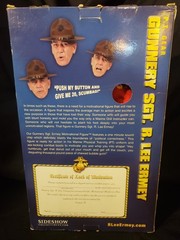 2006 Sideshow Exclusive Gunnery SGT. R. Lee Ermey PT Gear 12” Talking figure New