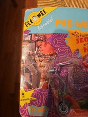 Pee-wee Herman Figure w/ Scooter & Helmet – 1988 Matchbox On Card Vintage Rare