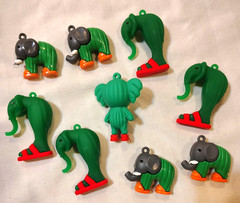 Tralalero Tralala Action Figure Party Green Elephant Lot of 9 Brainrot