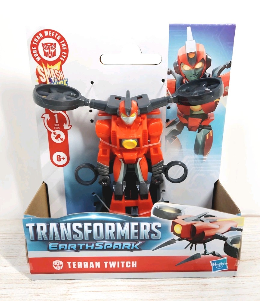 Transformers EarthSpark TERRAN TWITCH Smash to Change 4″ Action Figure Hasbro