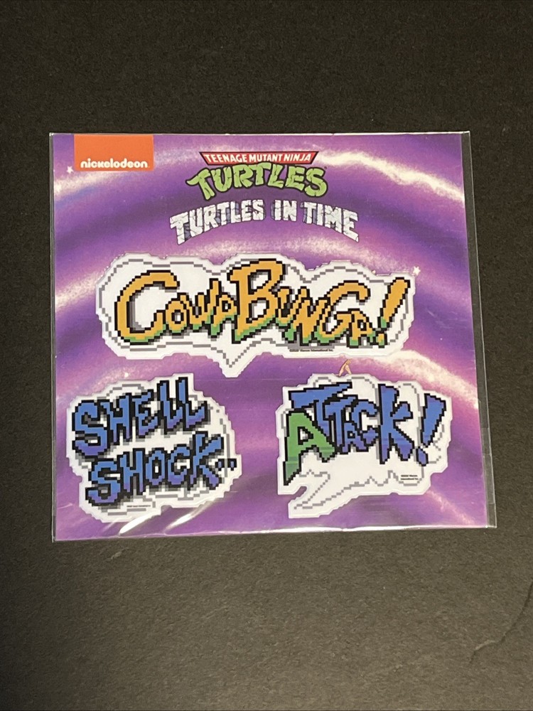 NECA Loot Crate Teenage Mutant Ninja Turtles In Time Quote Bubble Stickers NEW