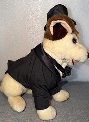 1996 Wishbone Phantom of the Opera 12″ Plush Dog Equity Toys PBS TV Show