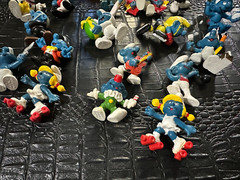 Vintage Smurf Figures PVC lot of 22 (s4)