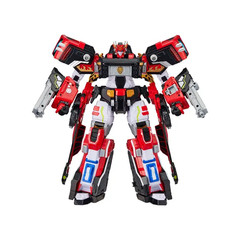 Metal Card Bot W Blaion Transforming Fire Engine Robot Vehicle Figure Car Toy