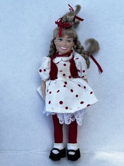 Playmates How Grinch Stole Christmas Cindy Lou Who Doll & Max Dog Figure