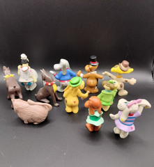 11 X Pound Puppies Miniatures Vintage 1986 Tonka Dog Cat Catcher Set Lot O 23