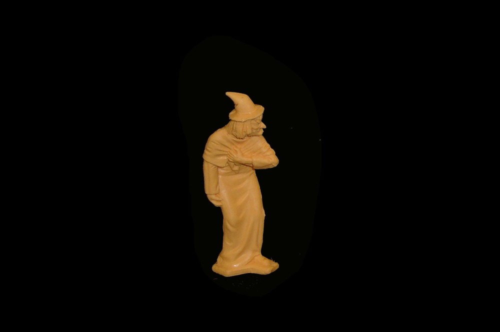 Halloween Witch resin TEST SHOT 60mm orange toy soldiers Marx playset