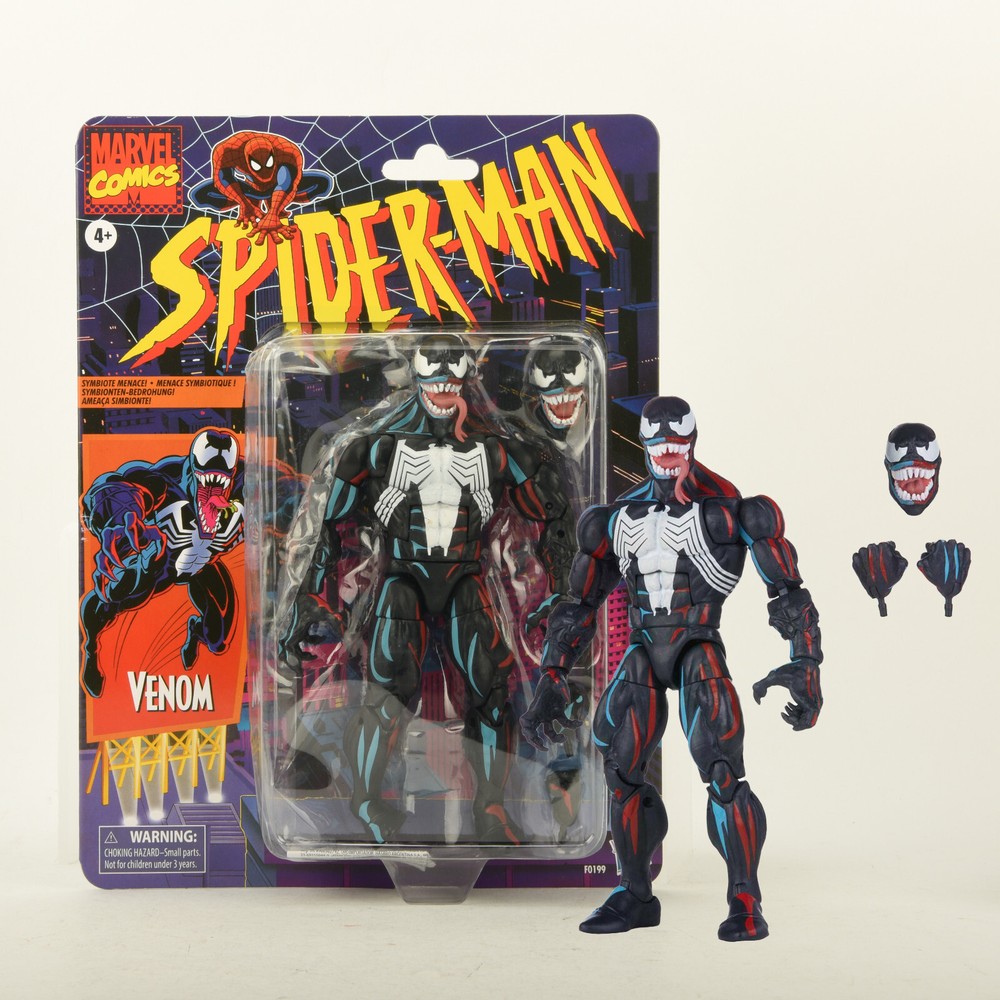 Hasbro Marvel Legends Venom Retro Spiderman 6″ Action Figure *Dented Packaging*