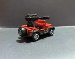 CUSTOM Blokees Wheels C-0X Transformers RED ROCKER autobot JEEP