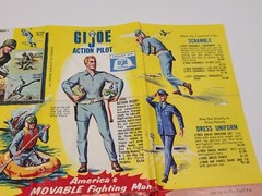Vintage GI Joe Action Soldier Army Manual Catalog Advertising Fold Out Paper Lot