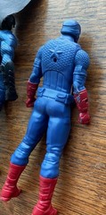 2 Hasbro Mattel Action Figures Superhero 6” Marvel DC Comics Batman & Captain Am