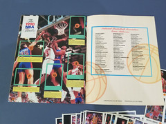 1990-91 PANINI NBA BASKETBALL COMPLETE SET ALBUM & STICKERS – Jordan – MINT