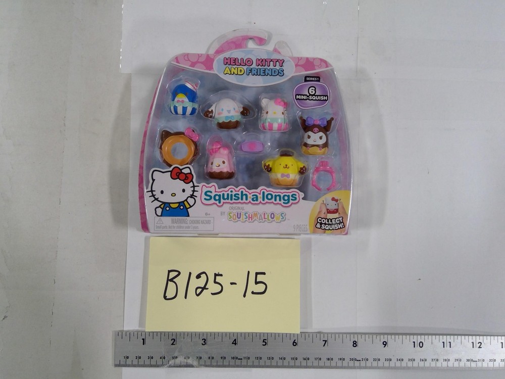 Squishmallows Squish-a-longs Hello Kitty Friends Mini Figure Set Toy New Multi
