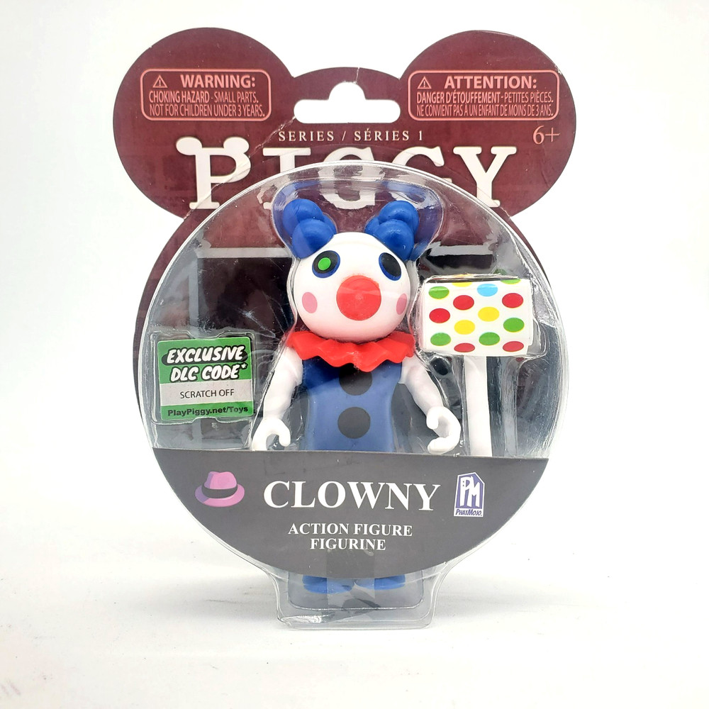 PIGGY Series 1 Clowny 3.5″ Action Figure – Includes DLC Code – NEW – See Note