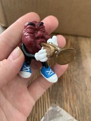 Lot of 4 Vintage California Raisins 1980s & 2001 PVC Toy Figures