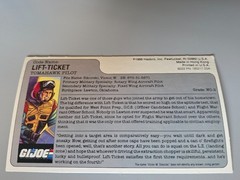 Vintage GI Joe Tomahawk Helicopter with Lift Ticket 1986 Hasbro