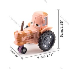 1-4 Pcs Disney Cars Movie Female Tractors & Frank Harvester Mater Die-cast Gift