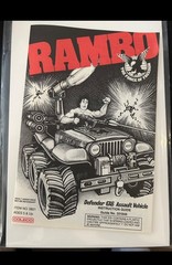1985 Coleco Rambo Force of Freedom 6 x 6 vehicle Mint Sylvester Stallone