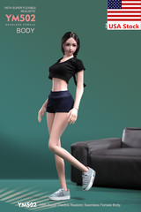 YM502 1/6 Female Normal Skin Body Large Breast Thin Waist 12″Figure w/ Details