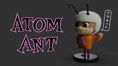 Atom Ant: The World’s Mightiest Mite | Premium 3D Printed Art