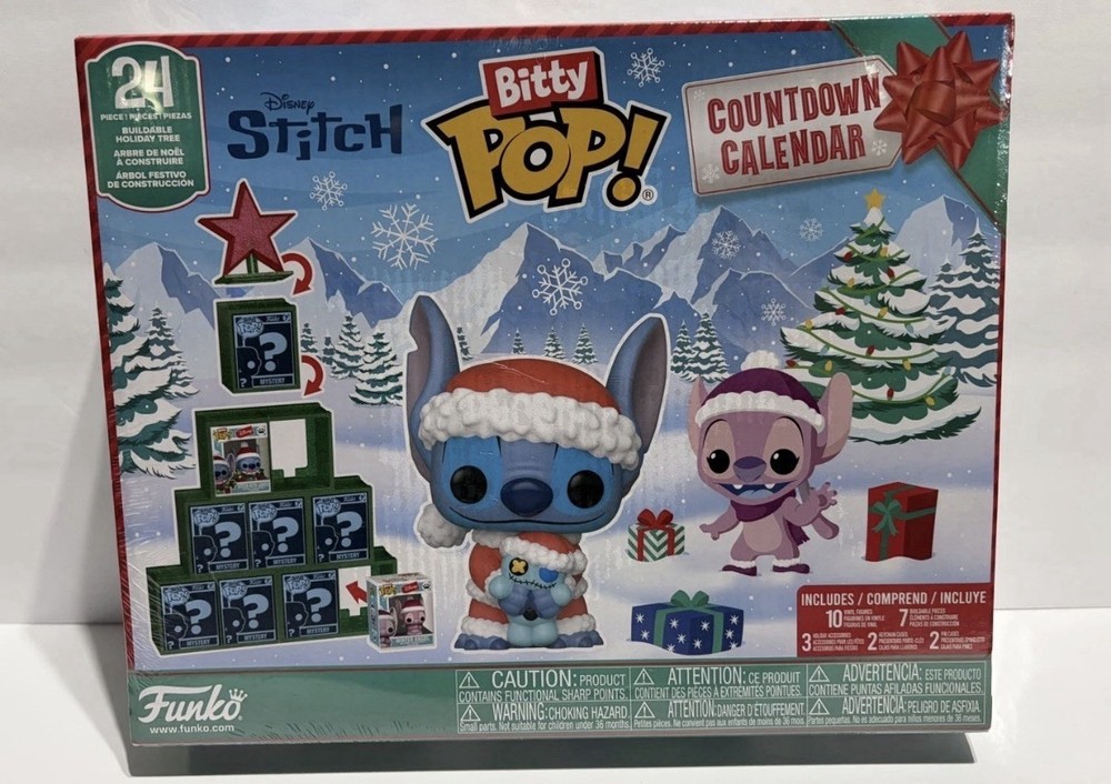NEW Disney Stitch Funko Bitty Pop Vinyl Figures Countdown 24Pc Advent Calendar