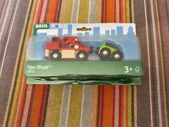 33528 BRIO World Wooden Train Tow Truck! NIB! Thomas!