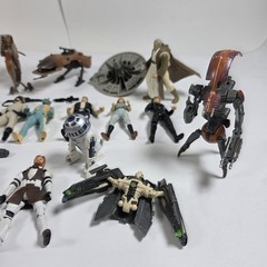 Star Wars Action Figure Vehicle Parts Lot Kenner Hasbro 1990s 2000s Mixed Toys